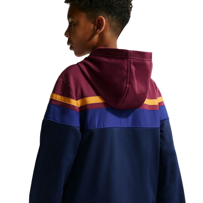 Nike FC Barcelona Home tracksuit for kids navy blue and burgundy IO3566 682