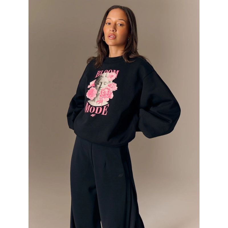 Women's loose sweatshirt without hood 4F 4FRSS26TSWSF2972-20S 4f