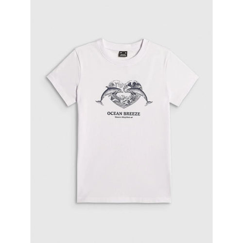Women's regular printed T-shirt 4F 4FRSS26TTSHF4019-10S 4f