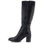 Women’s Black Block-Heel Boots Sergio Leone KZ-08
