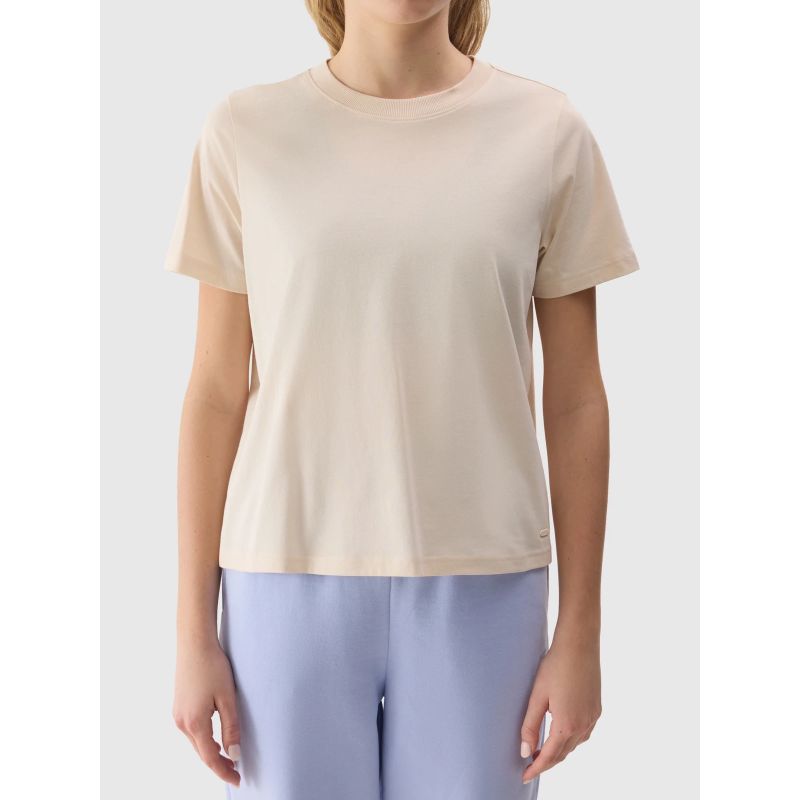 Women's plain organic cotton T-shirt 4F *Kategoria tymczasowa Your Sports Performance