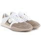 Women's leather shoes in white and beige Artiker 58C1113 Artiker