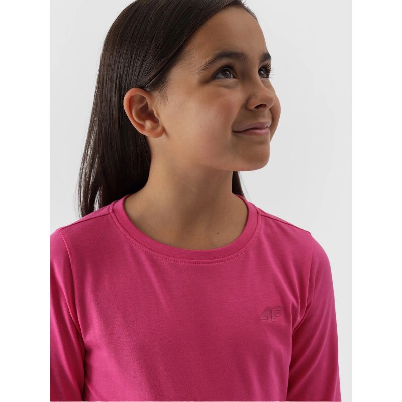 Longsleeve regular smooth girls 4F Junior 4FJWMM00TLONF318-55S *Kategoria tymczasowa Your Sports Performance