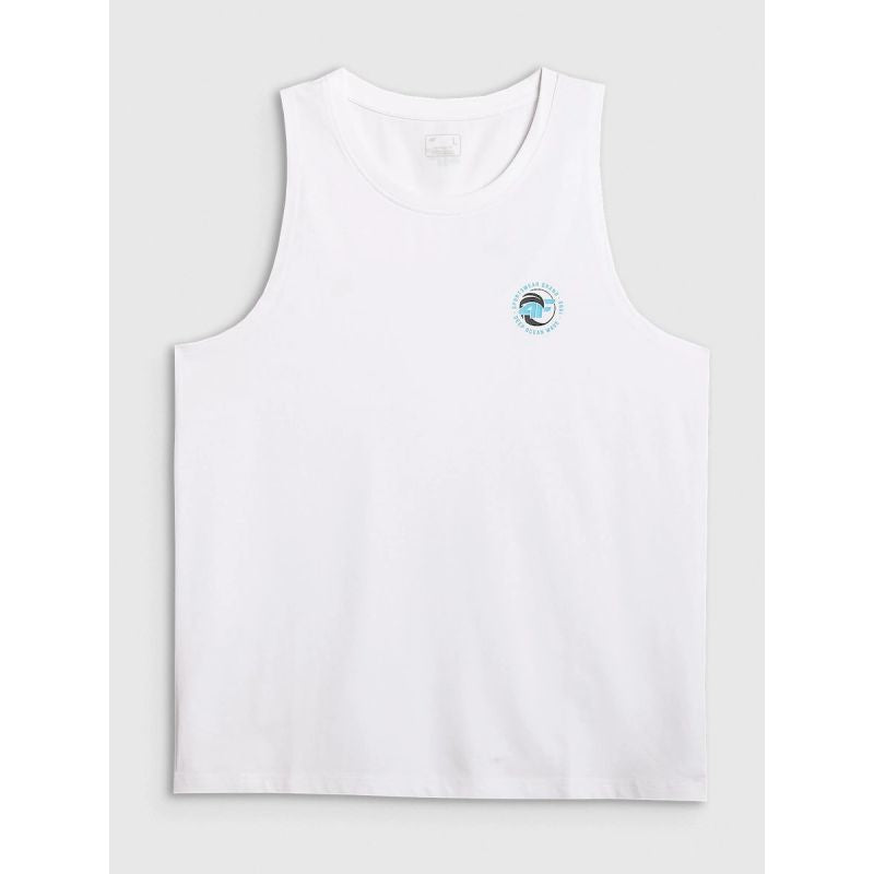 Men's regular sleeveless T-shirt with print 4F 4FRSS26TSLEM366-10S 4f