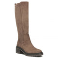 Women’s Taupe Suede Block-Heel Boots Filippo DKZ8310