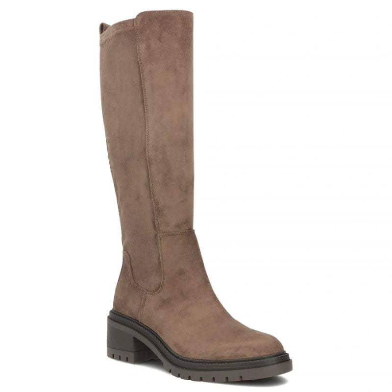Women’s Taupe Suede Block-Heel Boots Filippo DKZ8310