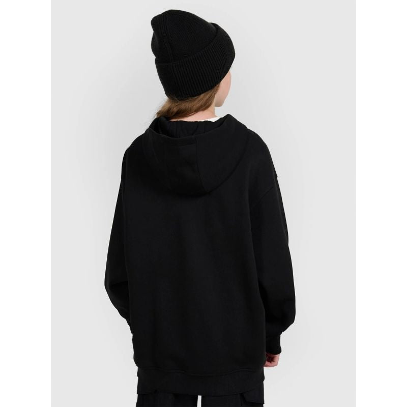 Girls' sweatshirt with a hood, 4F 4FJRAW25TSWSF2516-20S 4f