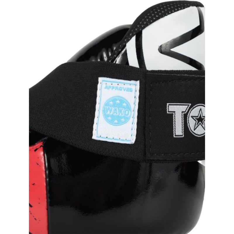 TOP TEN OSTT-PU "SUPERLIGHT" URBAN ARTS foot protectors black and red (WAKO APPROVED new) In preparation Your Sports Performance