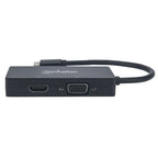 MANHATTAN ADAPTER MULTIPORT USB-C 3.1 TO HDMI/DVI/VGA M/F Kable i adaptery/Adaptery, przejściówki Your Sports Performance