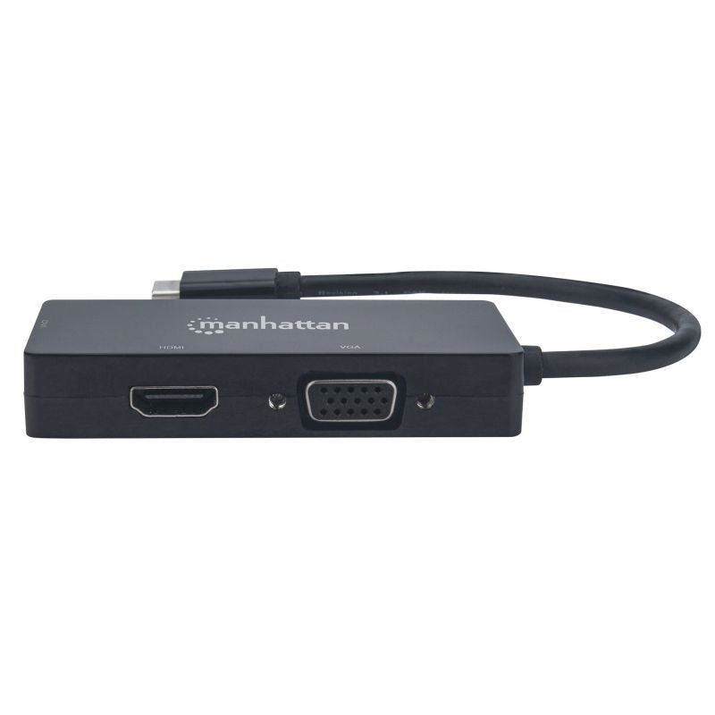 MANHATTAN ADAPTER MULTIPORT USB-C 3.1 TO HDMI/DVI/VGA M/F Kable i adaptery/Adaptery, przejściówki Your Sports Performance