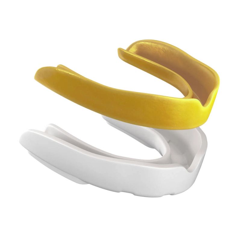 Gel Mouthguard + Box - White and Gold | GelTech ochraniacze zębów Your Sports Performance