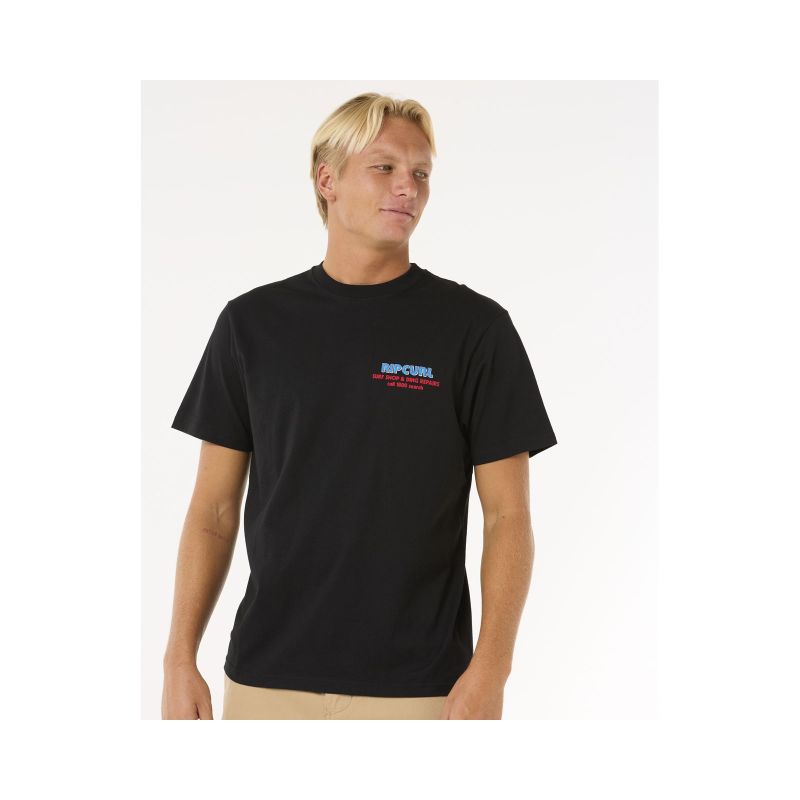 RIP CURL Surf Revival Ding Repair Tee Black