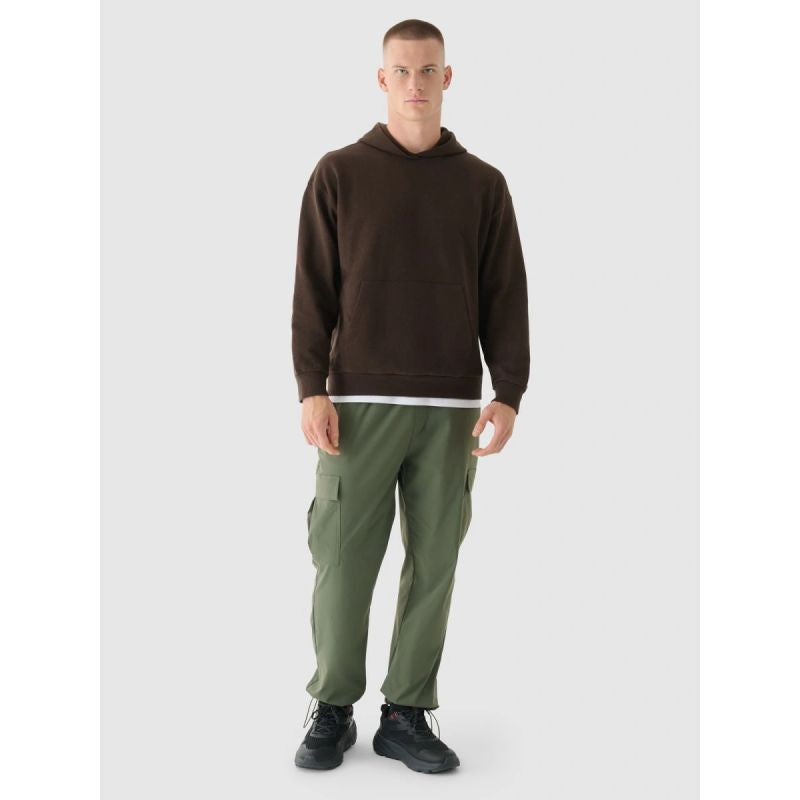 Men's sweatshirt with hood, open, 4F 4FWAW24TSWSM1310-80S *Kategoria tymczasowa Your Sports Performance