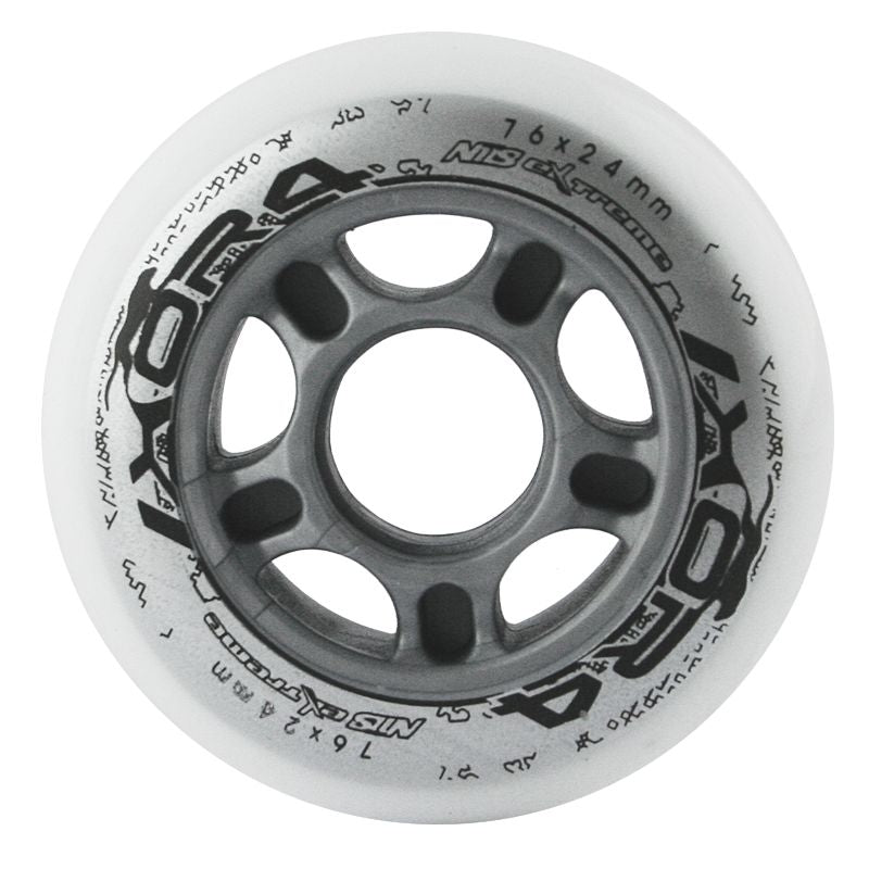 PU 76x24 82A WHITE WHEELS (4 pcs.) NILS EXTREME