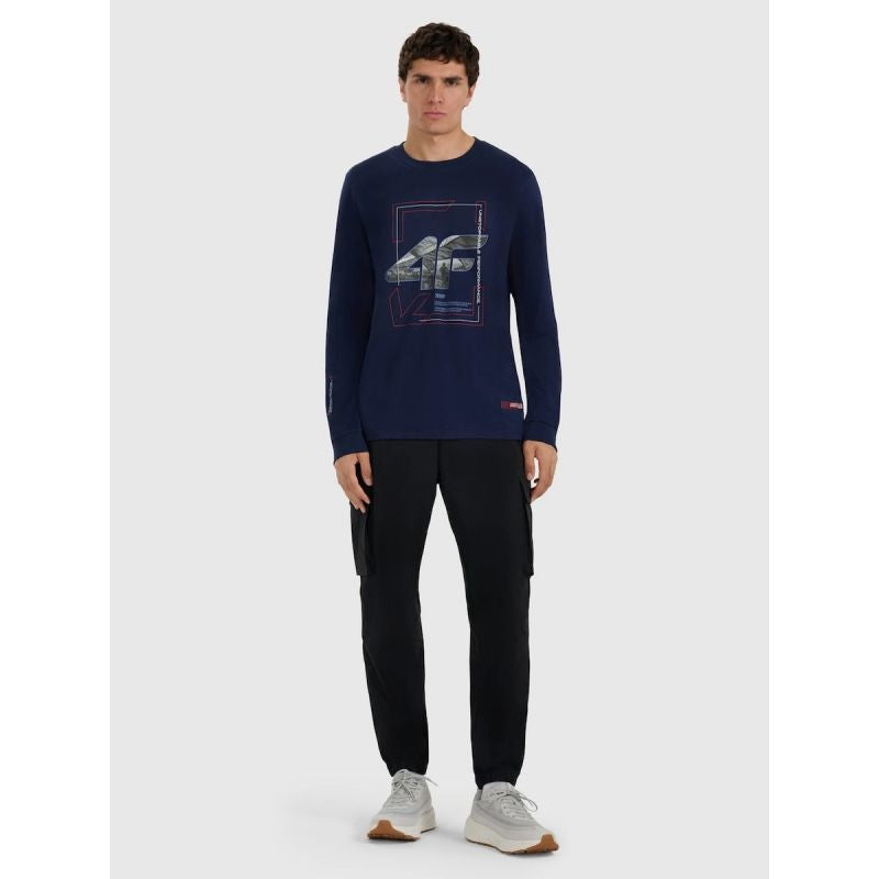Men's longsleeve regular with print 4F 4FRAW25TLONM606-31S