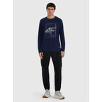 Men's longsleeve regular with print 4F 4FRAW25TLONM606-31S