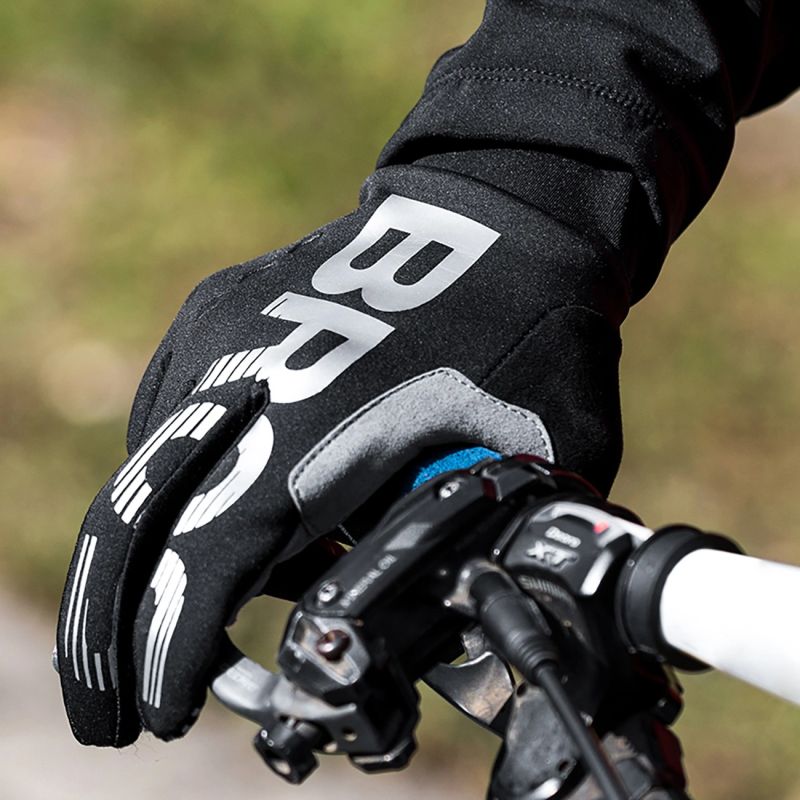 Rockbros cycling gloves, insulated, long, size: XXL - black and gray Rockbros