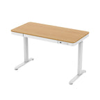 Activejet ET119W-C electric height-adjustable desk, white/oak. Tabletop dimensions: 140 x 70 cm. Biurka/Biurka nowoczesne Your Sports Performance