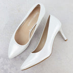 Women's satin silver pumps Sergio Leone 1336 Footwear Your Sports Performance