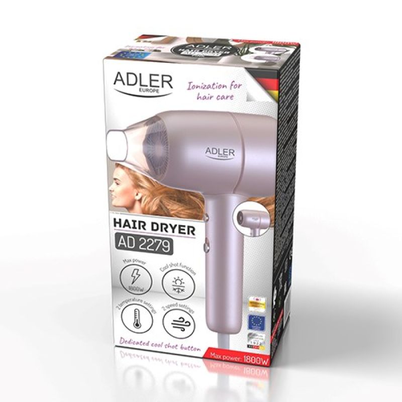 ADLER AD 2279p pink hair dryer AGD - Produkty/Suszarki do włosów Your Sports Performance