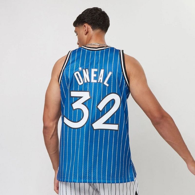 Mitchell & Ness Men's T-Shirt Orlando Magic NBA Swingman Road Jersey Magic 94 Shaquille O'Neal SMJYGS18193-OMAROYA94SON In preparation Your Sports Performance