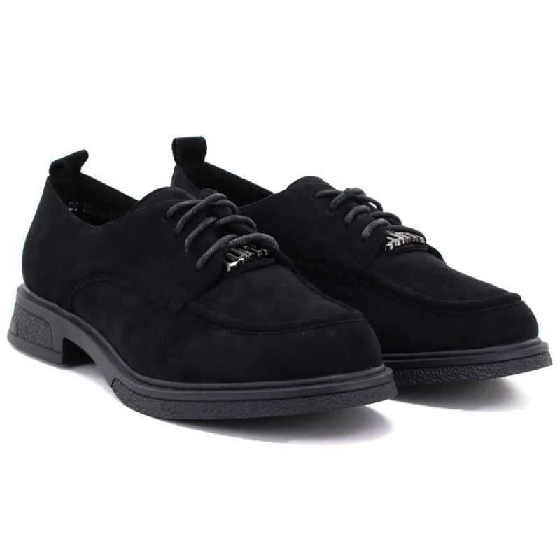 Women's black suede shoes Vinceza 62332