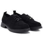 Women's black suede shoes Vinceza 62332