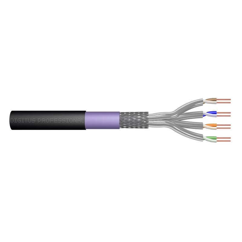 Digitus Dry outdoor installation cable category 7, S/FTP, AWG 23/1, PE, 100m, black, reel Kable, gniazda i wtyki/Kable sieciowe Your Sports Performance