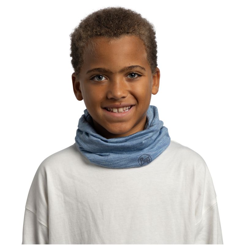 BUFF MERINO LIGHTWEIGHT SOLID LAKE BLUE Kids’ Bandana