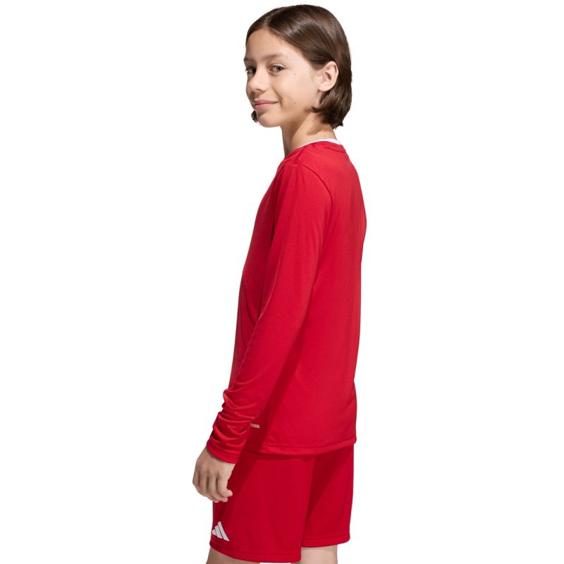 adidas Entrada 26 Long Sleeve Jersey Kids’ Shirt Red KF5878
