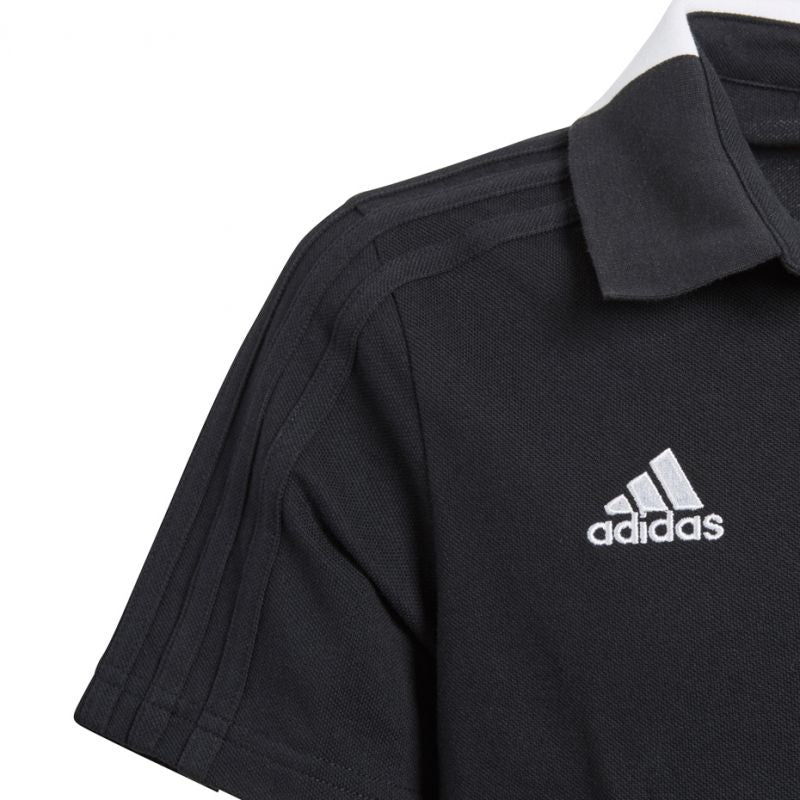 T-Shirt adidas Condivo 18 Cotton Polo JR CF4373 black Clothing/Lifestyle/T-shirts Adidas