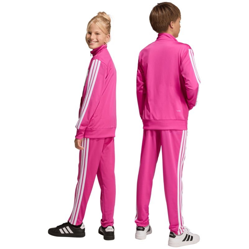 adidas Seasonal Essentials Tiberio 3-Stripes Tricot Kids’ Tracksuit Pink KS5519