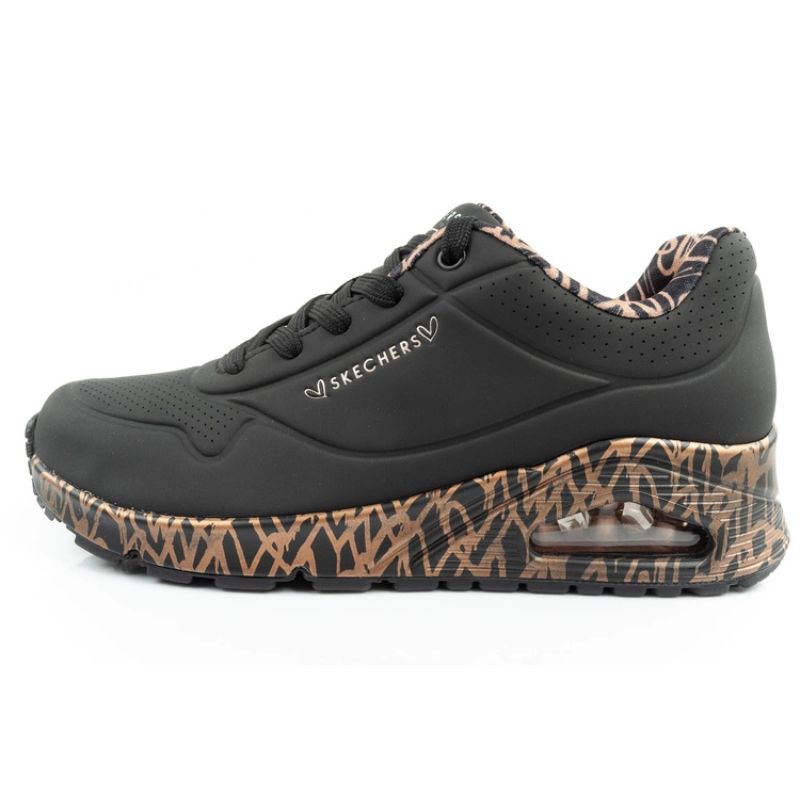 Skechers Uno-Loving Love women's sports sneakers fashionable black In preparation Your Sports Performance