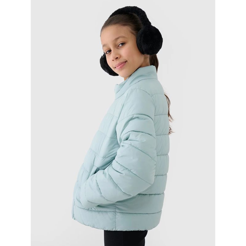 Girls' down jacket with synthetic filling 4F 4FJWSS25TDJAF515-47S *Kategoria tymczasowa Your Sports Performance