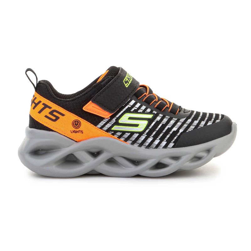 Skechers S Lights Jr 401650L-BKOR Footwear/Lifestyle/Skechers Skechers