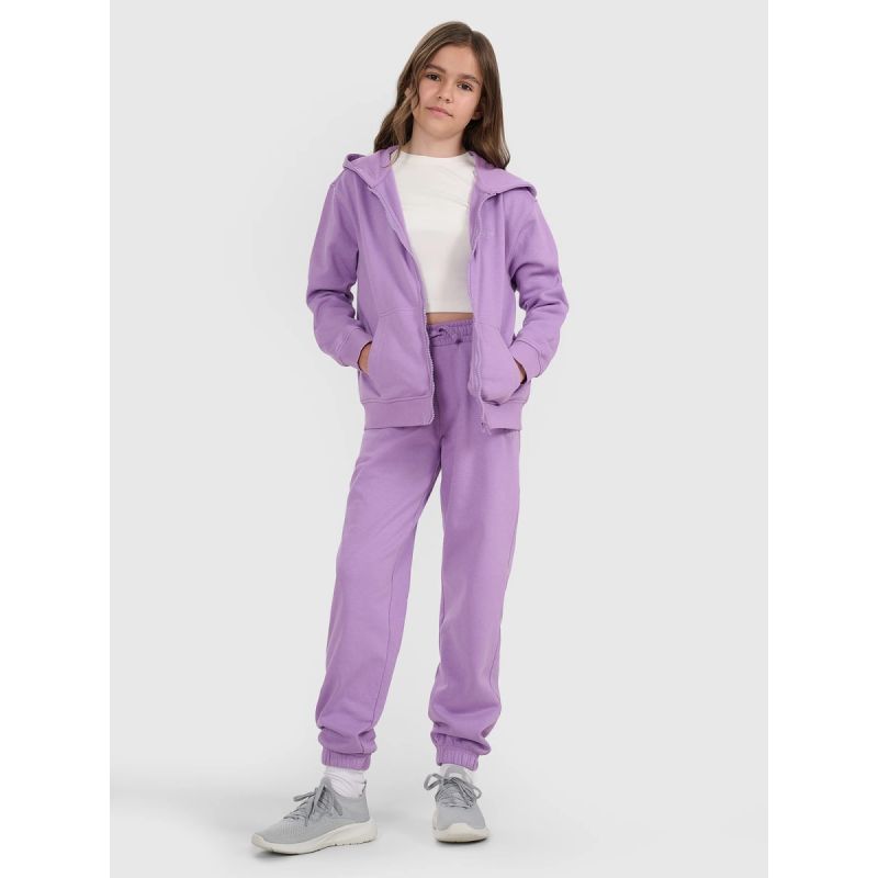 Girls' sweatshirt with a hood, 4F 4FJRAW25TSWSF2466-51S Clothing Your Sports Performance