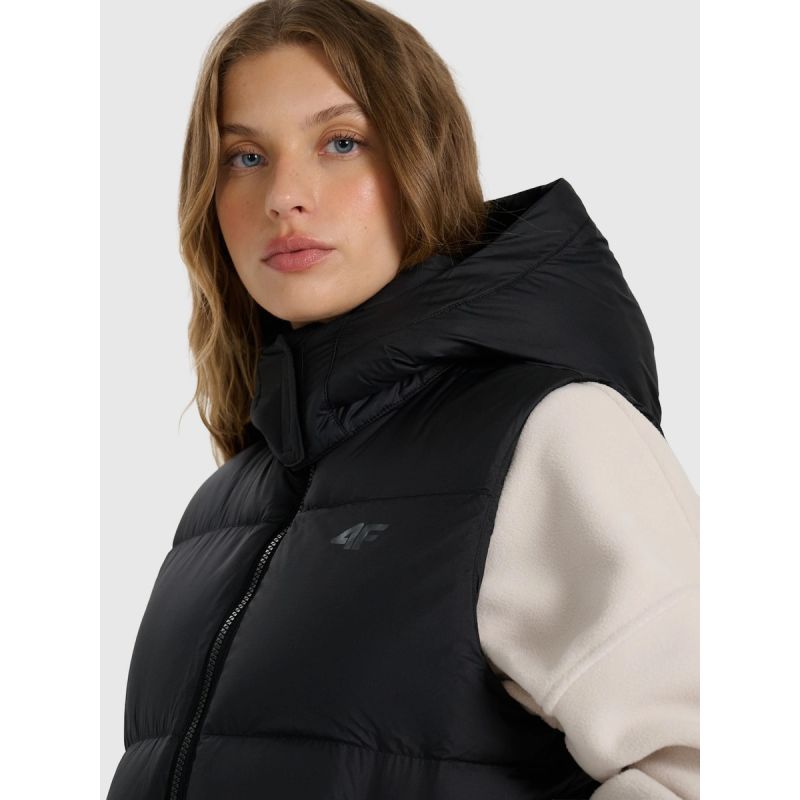 Women's down vest with natural filling 4F 4FWAW25TVJAF223-083S 4f