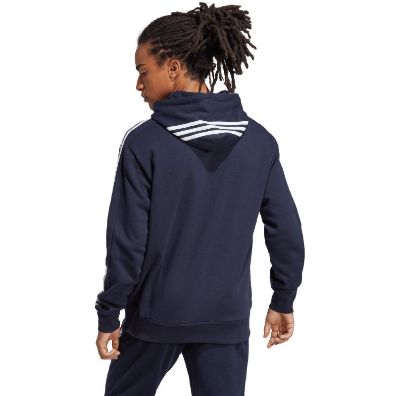 Adidas Essentials French Terry 3-Stripes Hoodie M IC0436 Clothing/Training Adidas