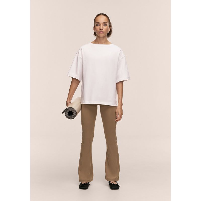 CASALL Soft Touch Flared Pants women's pants color green