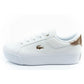 Lacoste women's sports shoes Ziane Platform 126 sneakers white fashionable Lacoste