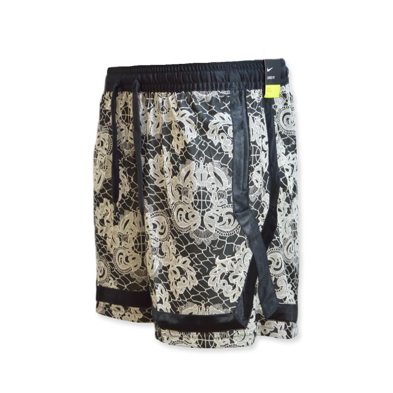 Nike Fly Crossover AOP Shorts Black/Light Bone women's shorts - DC0869-010 Nike