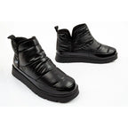 GAP Women's Shoes Alabama Winter Ankle Boots Black Slip-On