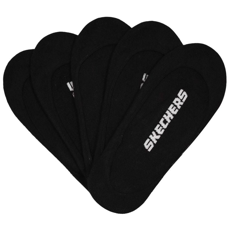 Skechers 5pk Womens Non Terry Socks S110703-BLK Black 36-40 In preparation Your Sports Performance
