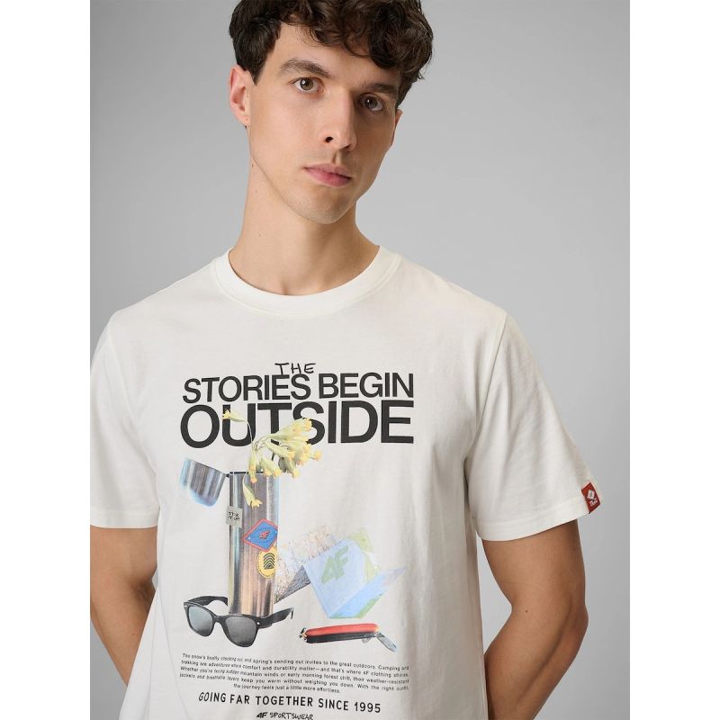 Men's regular printed T-shirt 4F 4FRSS26TTSHM3811-11S 4f