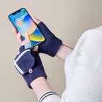 Women's/children's winter phone gloves - black Hurtel