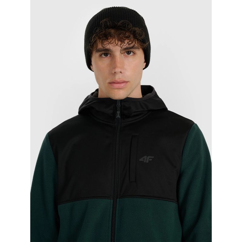 Men's regular hooded fleece 4F 4FWAW25TFLEM417-40S 4f