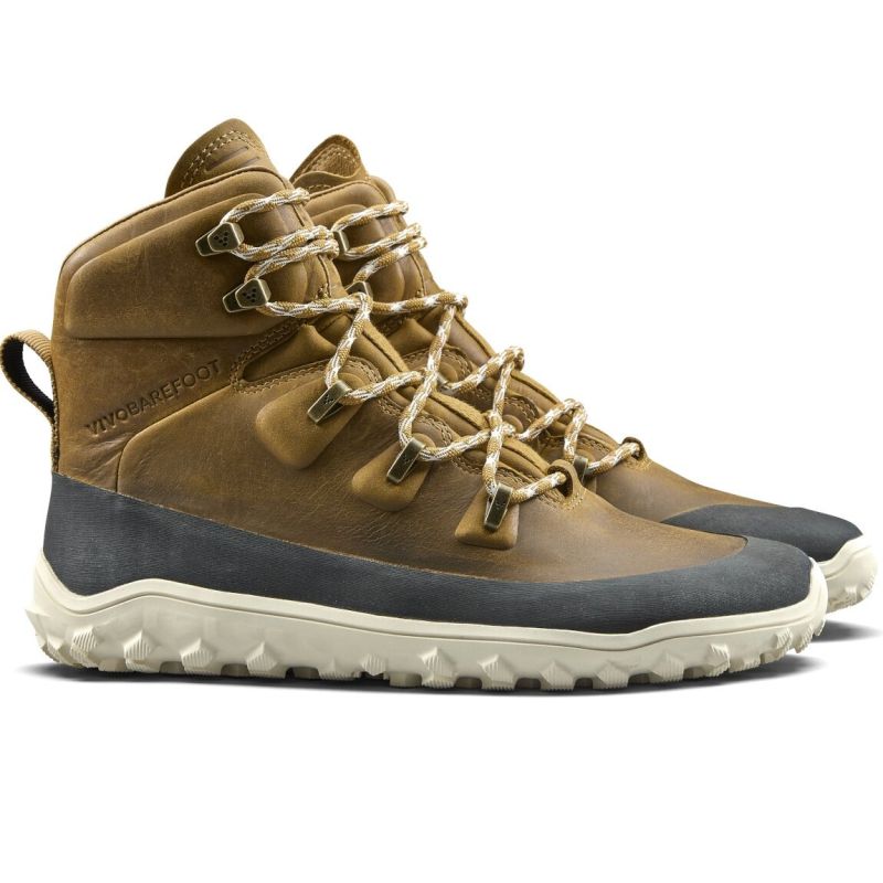 Vivobarefoot Tracker Leather AT Hiking Shoes - Tan Footwear Your Sports Performance
