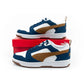 Puma Rebound v6 men's sports sneakers fashionable comfortable white navy brown Puma