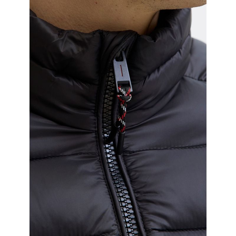Jack&Jones men's down jacket JJEBRADLEY LIGHT PUFFER COLLAR NOOS 12280971 BLACK In preparation Your Sports Performance