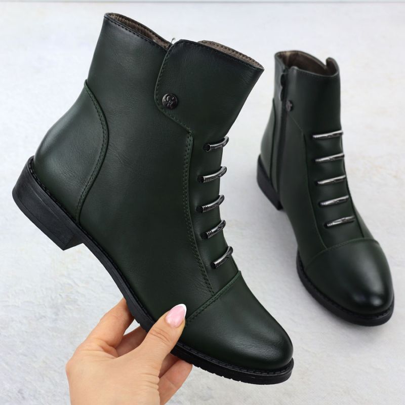 Jezzi ASA62-16 green women's ankle boots To be categorized Your Sports Performance
